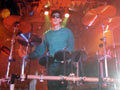 Dave on stage with FDR, 1988